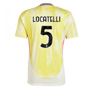 Juventus Manuel Locatelli #5 Venkovní Dres 2024-25 Krátký Rukáv